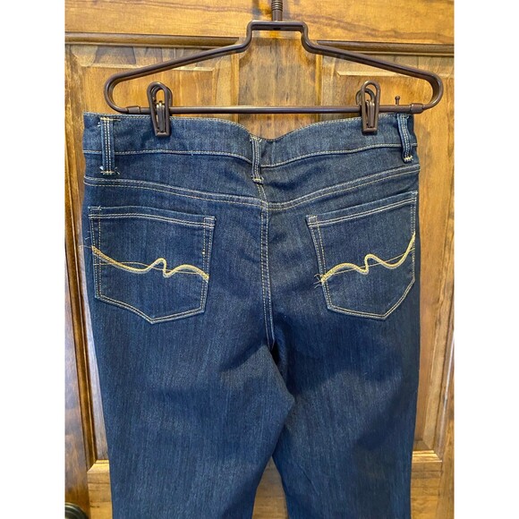 Faded Glory Womens Dark Denim Plus Size 14 Western Jeans Cowgirl Rodeo - Picture 4 of 11